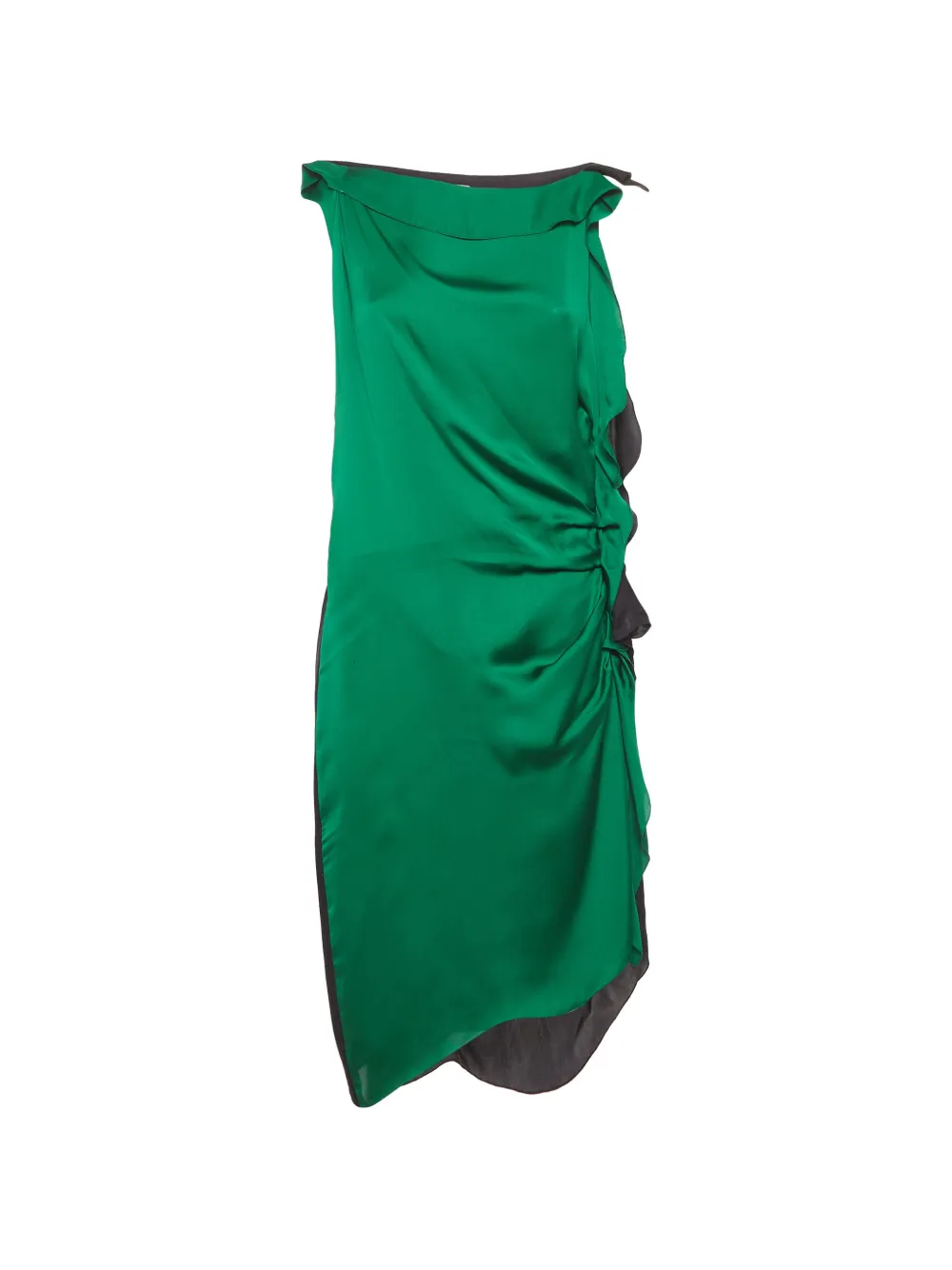 Lanvin Pre-Owned 2013 ruffled midi dress - Nero