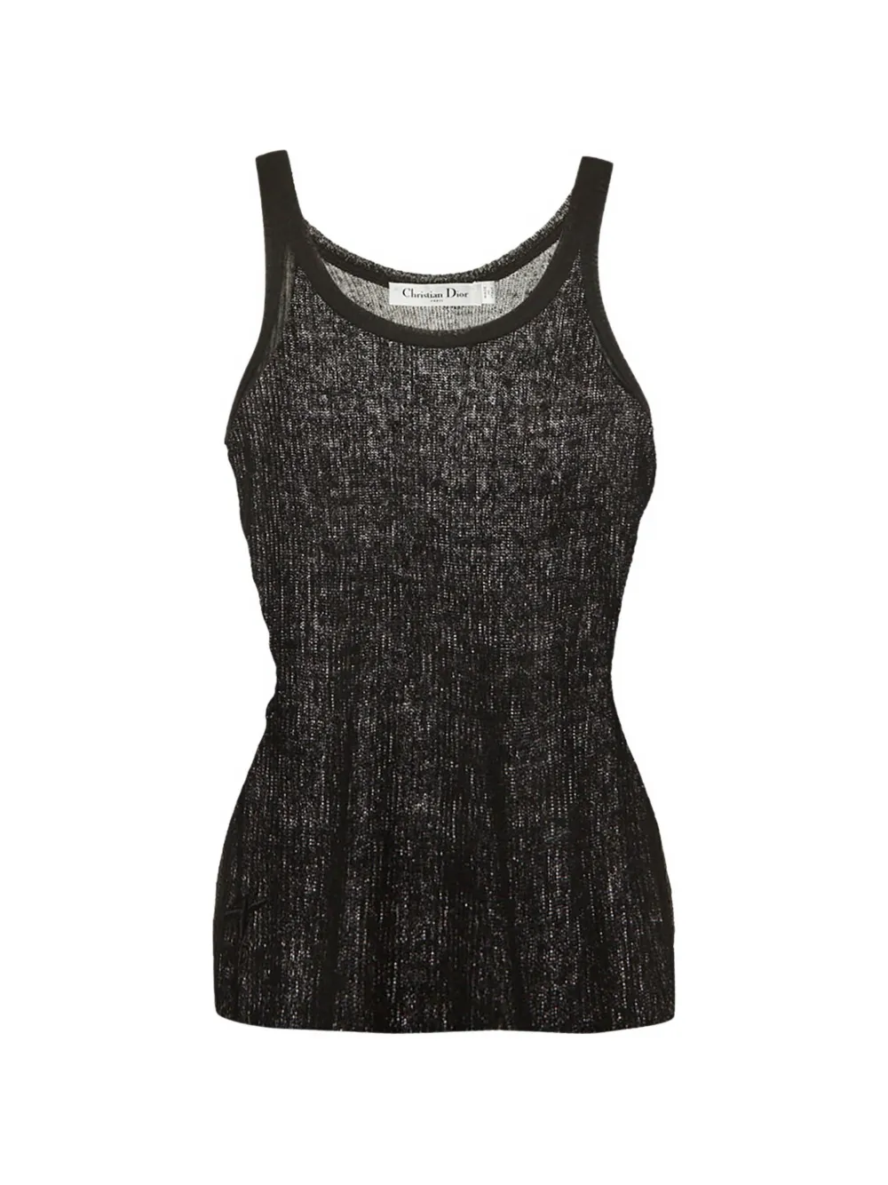Christian Dior Pre-Owned rib-knit tank top - Nero