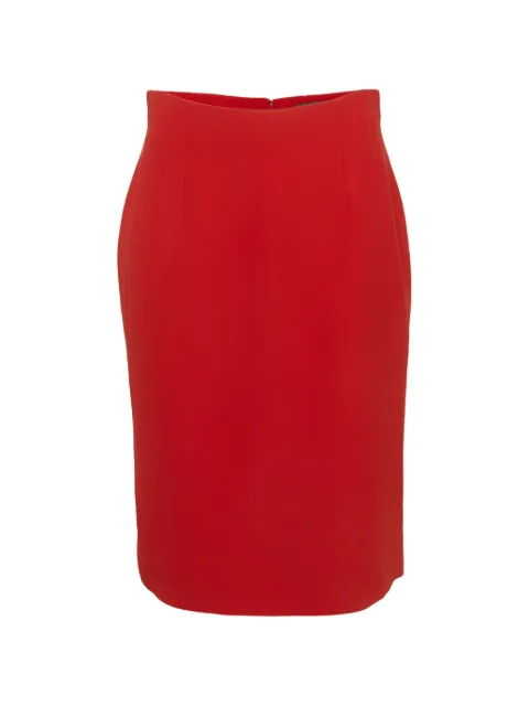 Alexander McQueen Pre-Owned crepe pencil skirt