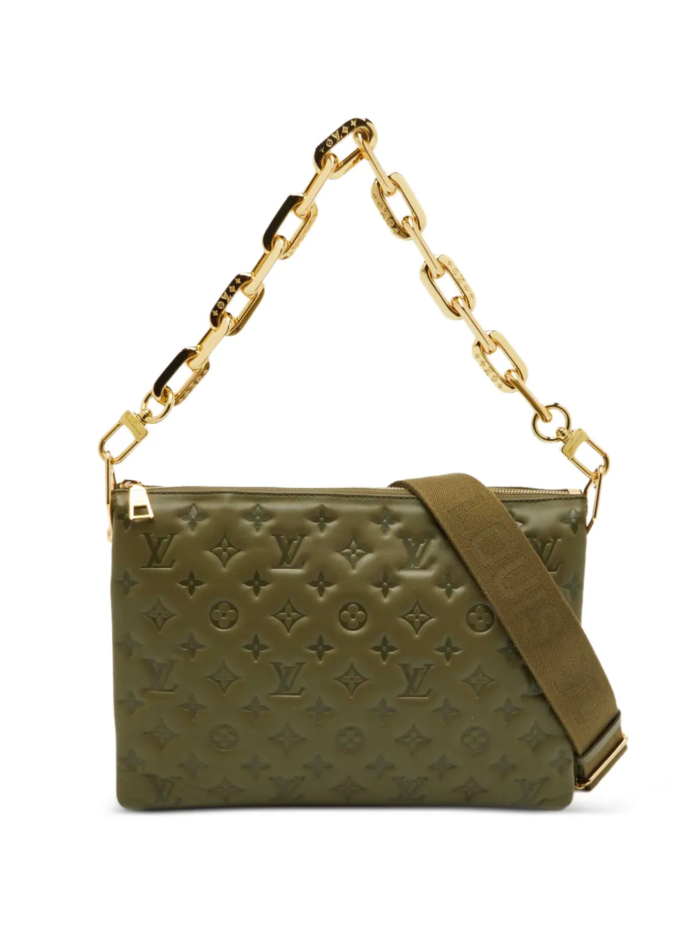 Louis Vuitton Pre-Owned Borsa a spalla Coussin MM goffrata - Verde