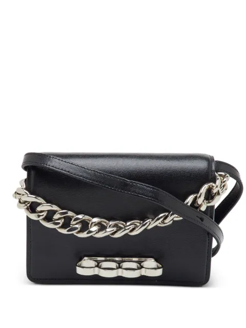 Alexander McQueen Pre-Owned Four Ring leather shoulder bag