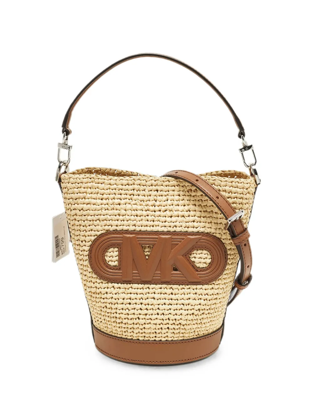 Michael Kors Vintage small Townsend leather-trim bucket bag - Toni neutri