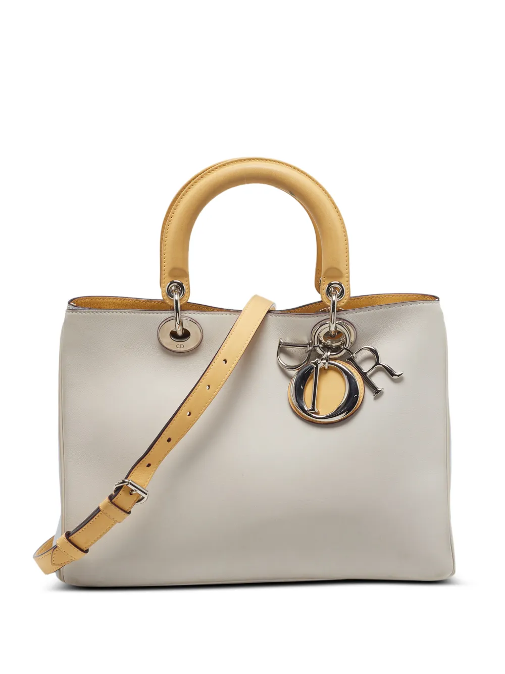 Christian Dior Pre-Owned 2015 medium Diorissimo leather tote bag - Neutrals