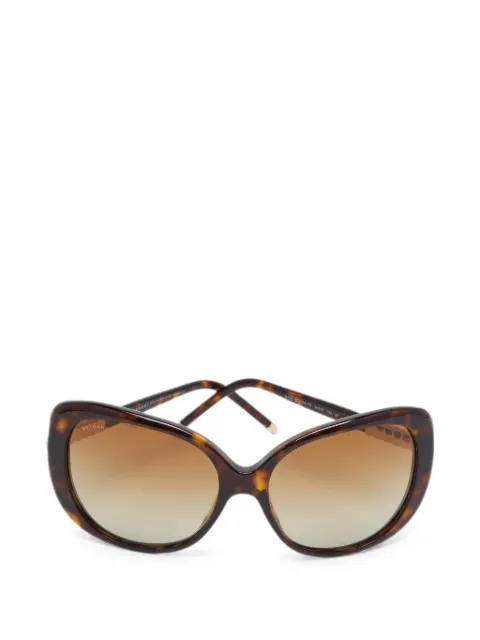 Bvlgari Pre-Owned Crystal oversized sunglasses