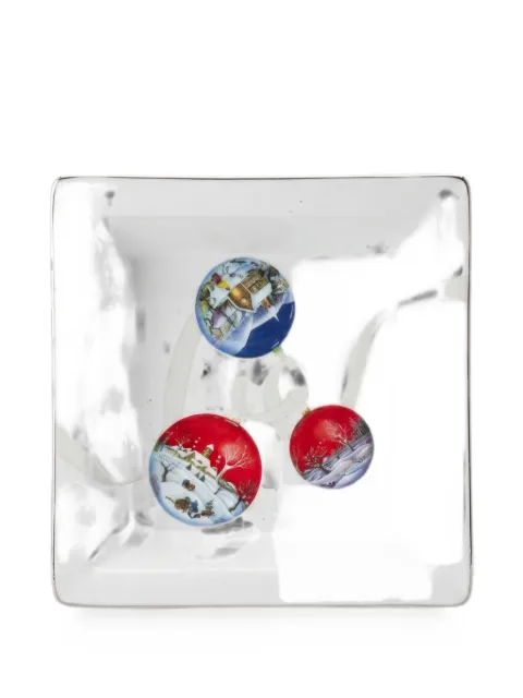 GINORI 1735 bauble-print square tray