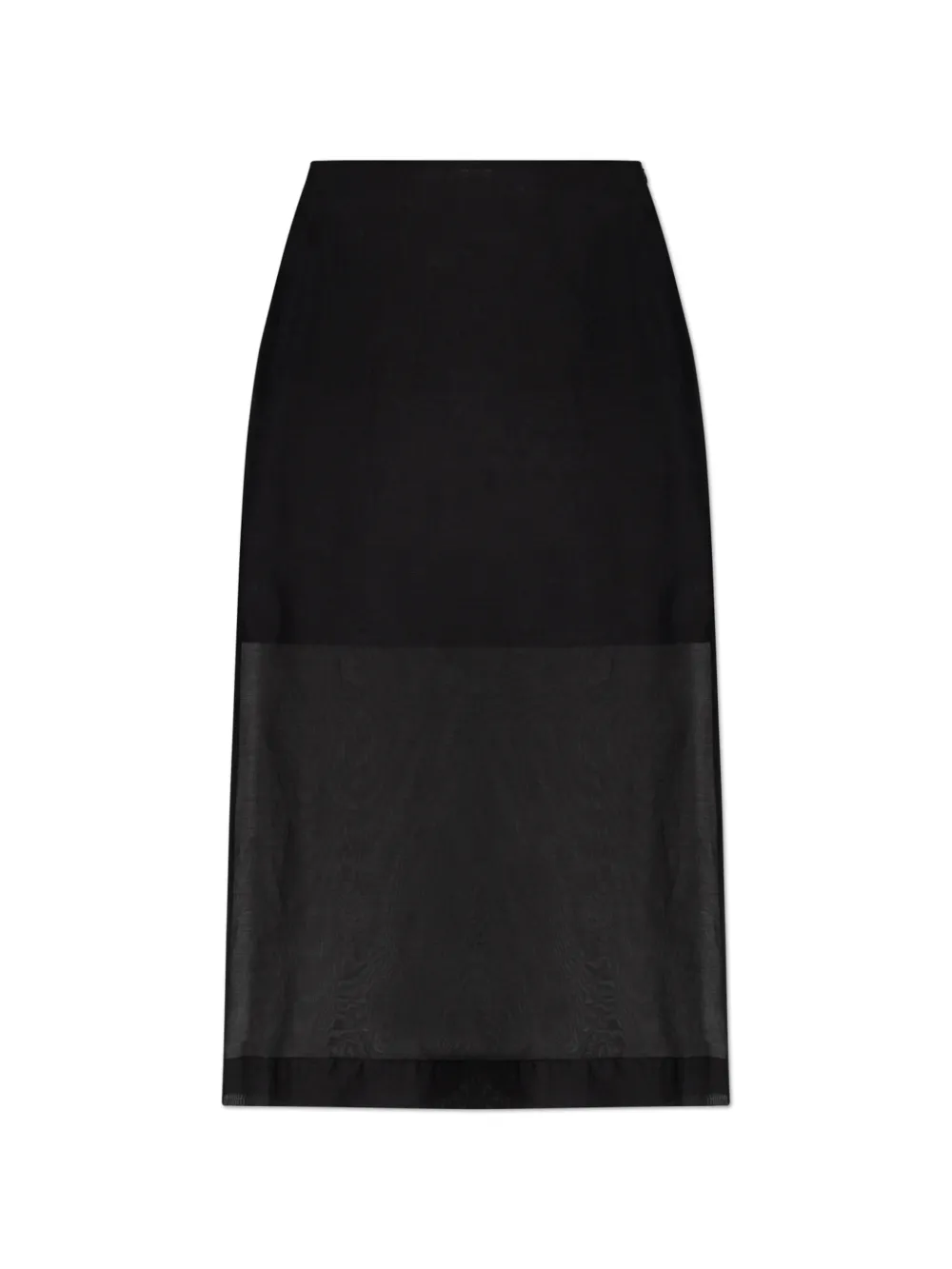 By Malene Birger Esta sheer-panel skirt - Schwarz