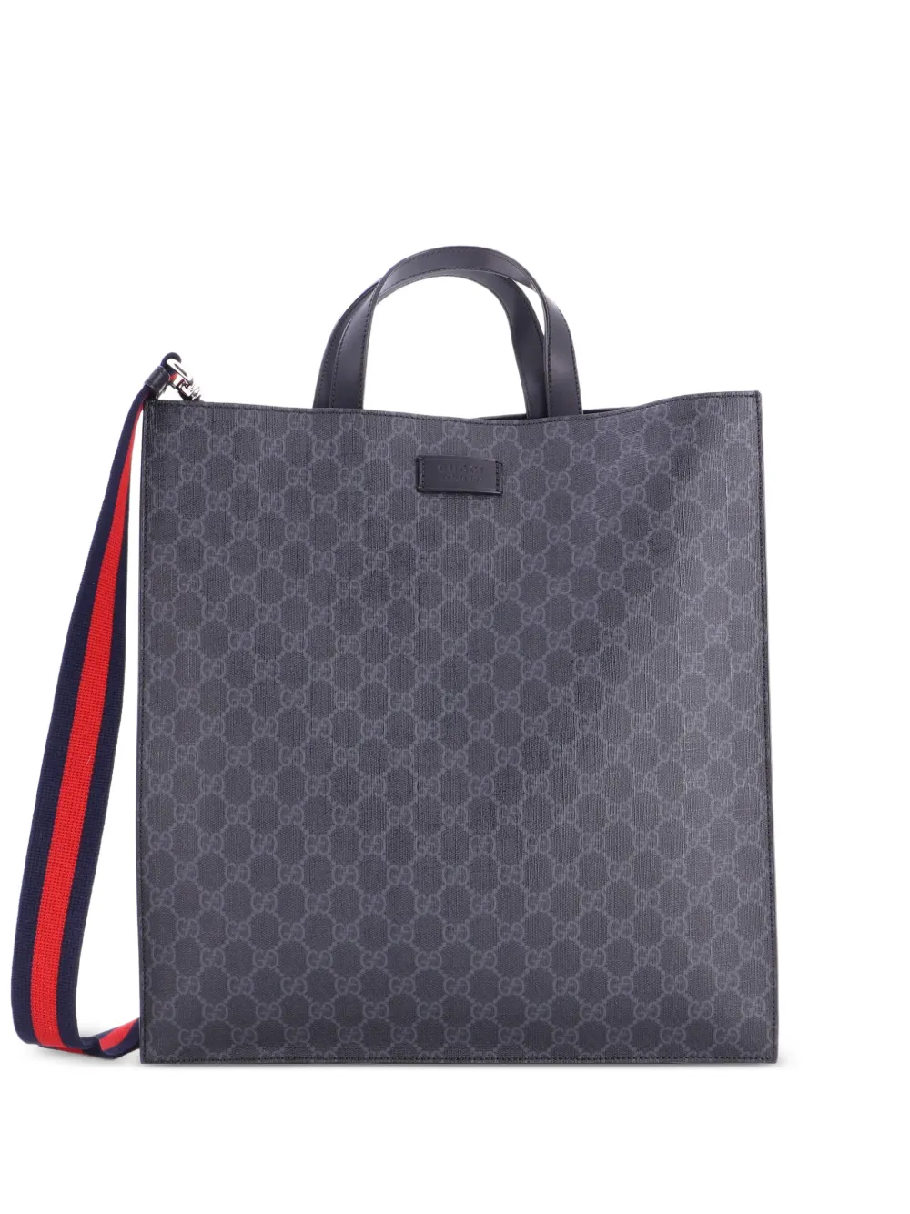 Gucci Pre-Owned Borsa tote convertibile in tela cerata GG - Nero