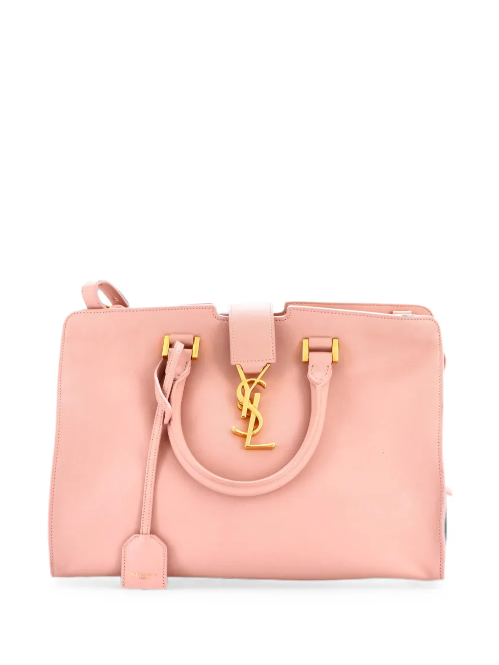 Saint Laurent Pre-Owned Borsa a tracolla Monogram Cabas piccola in pelle - Rosa