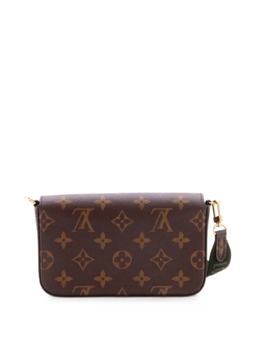 Louis Vuitton Pre-Owned Felicie Strap & Go Handbag Monogram Canvas crossbody bag - Braun