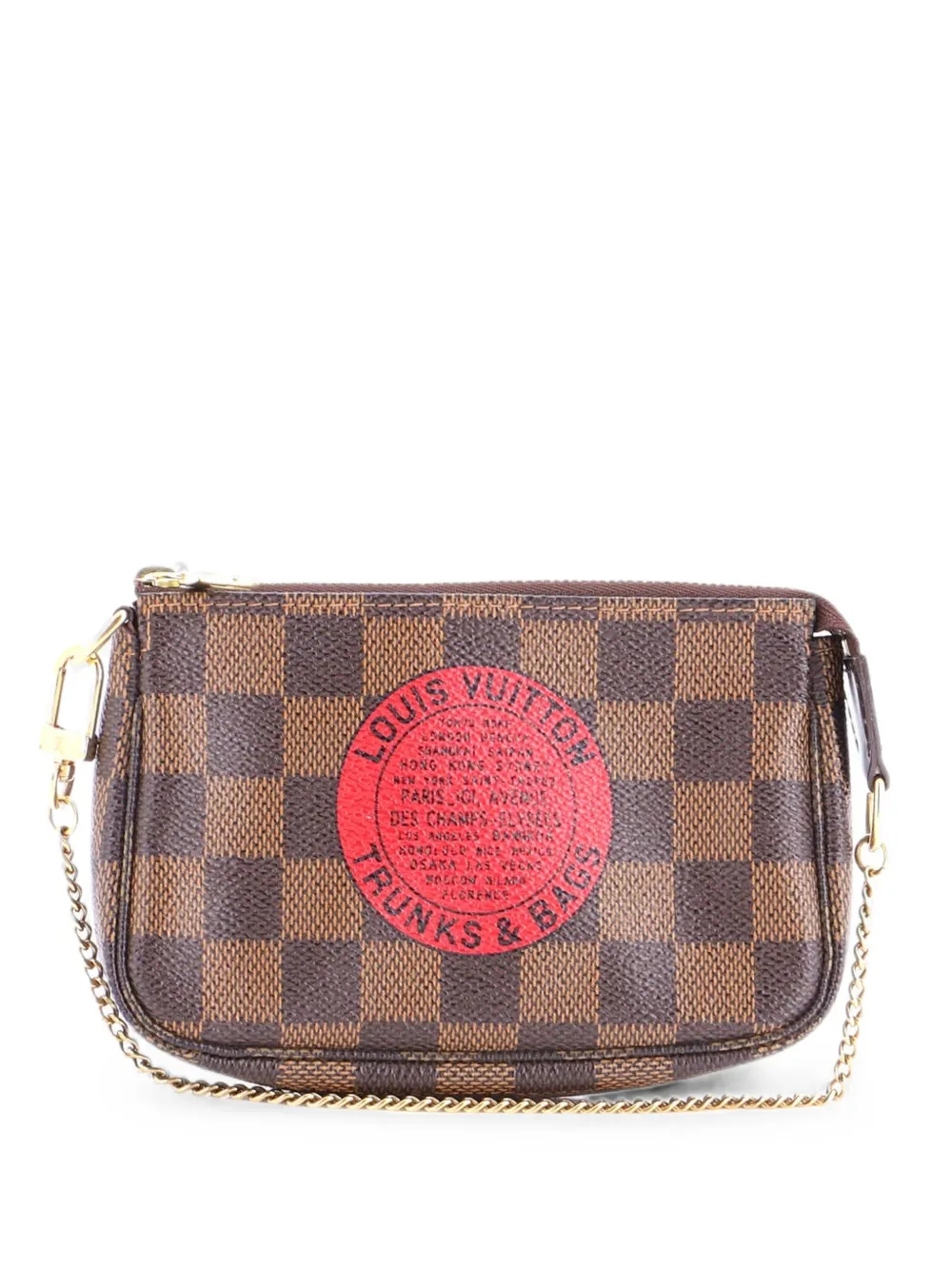 Louis Vuitton Pre-Owned Pochette Accessoires Limited Edition Damier Mini clutch bag - Marrone