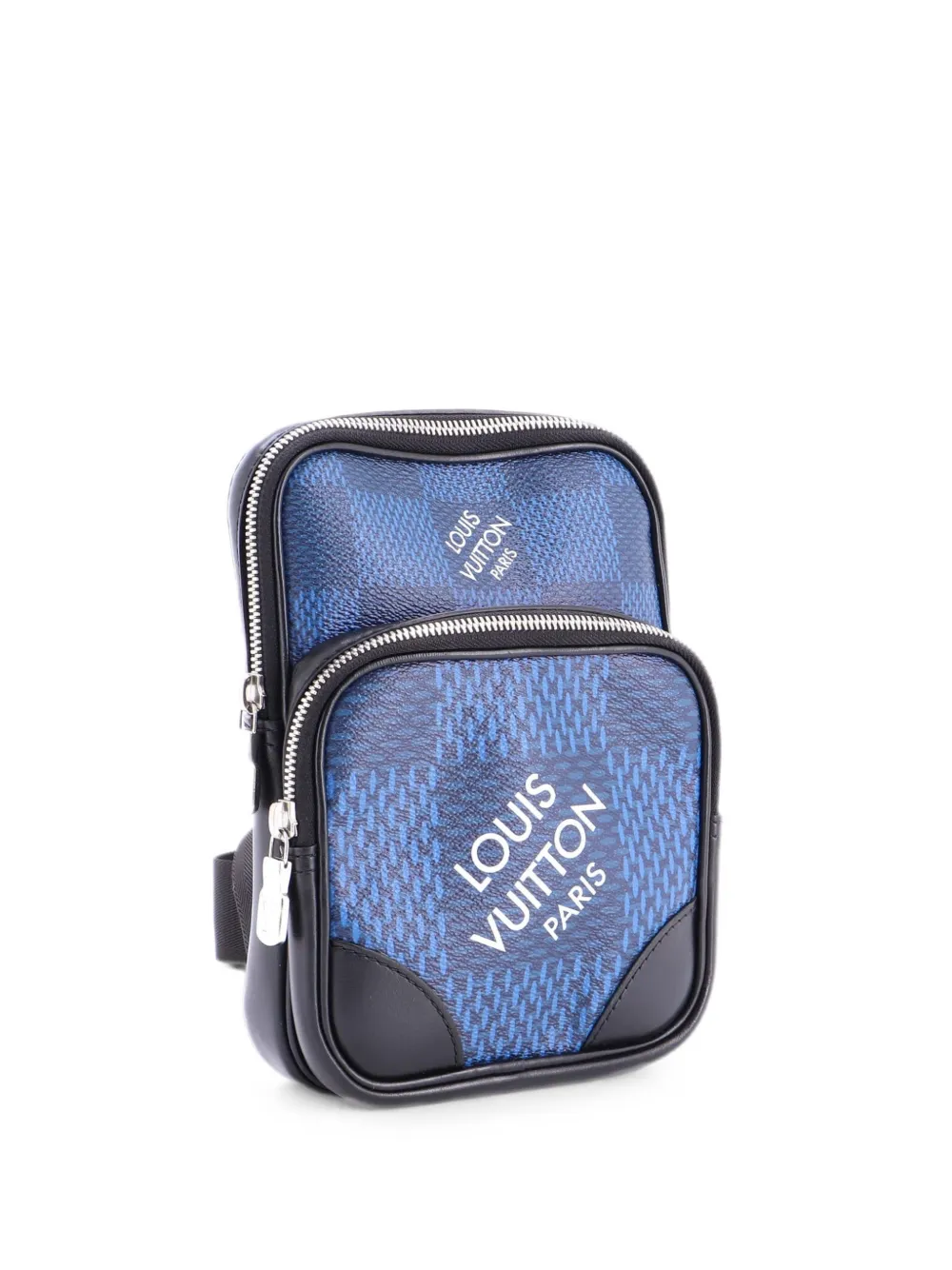 Louis Vuitton Pre-Owned Amazone Sling Bag Limited Edition Damier Graphite 3D crossbody bag - Blu