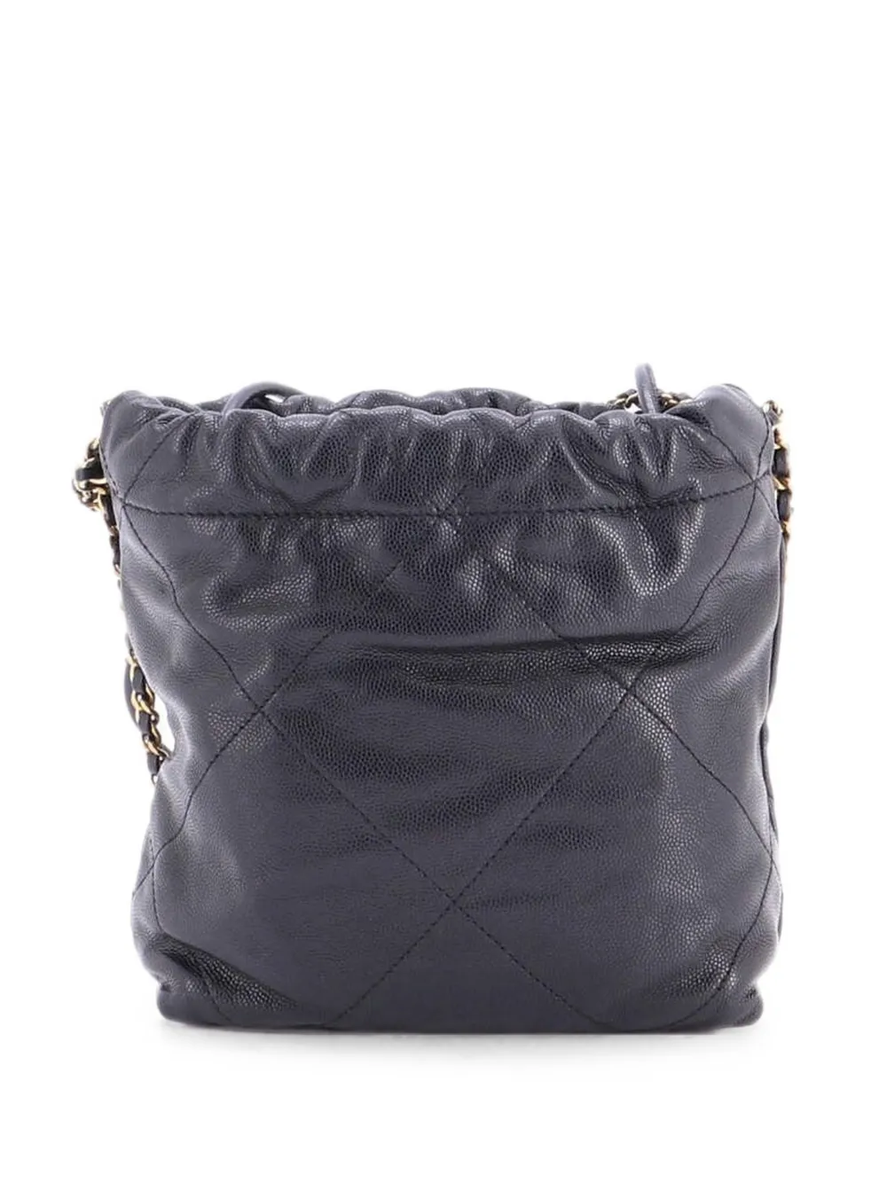 CHANEL Pre-Owned 22 Chain Quilted Caviar Mini hobo bag - Nero