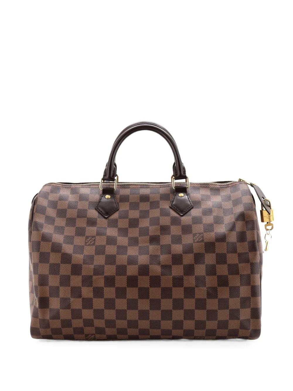Louis Vuitton Pre-Owned Speedy Bandouliere Bag Damier 35 satchel - Braun