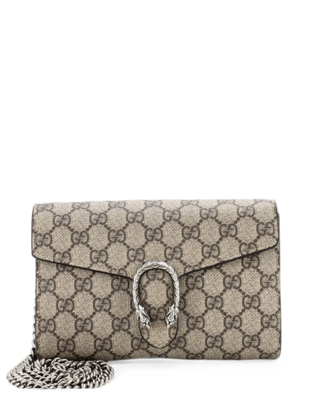 Gucci Pre-Owned Dionysus Chain Wallet GG Coated Canvas Small crossbody bag - Toni neutri