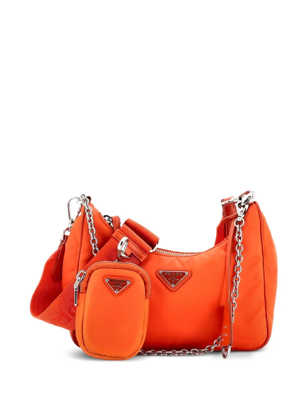 Prada Pre-Owned Re-Edition 2005 Shoulder Bag Tessuto Small crossbody bag - Arancione