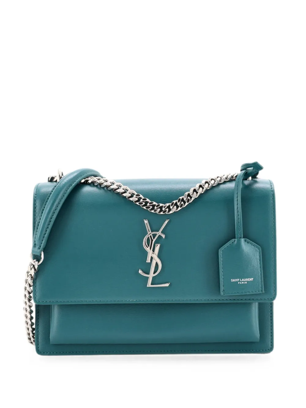 Saint Laurent Pre-Owned Sunset Leather Medium crossbody bag - Verde