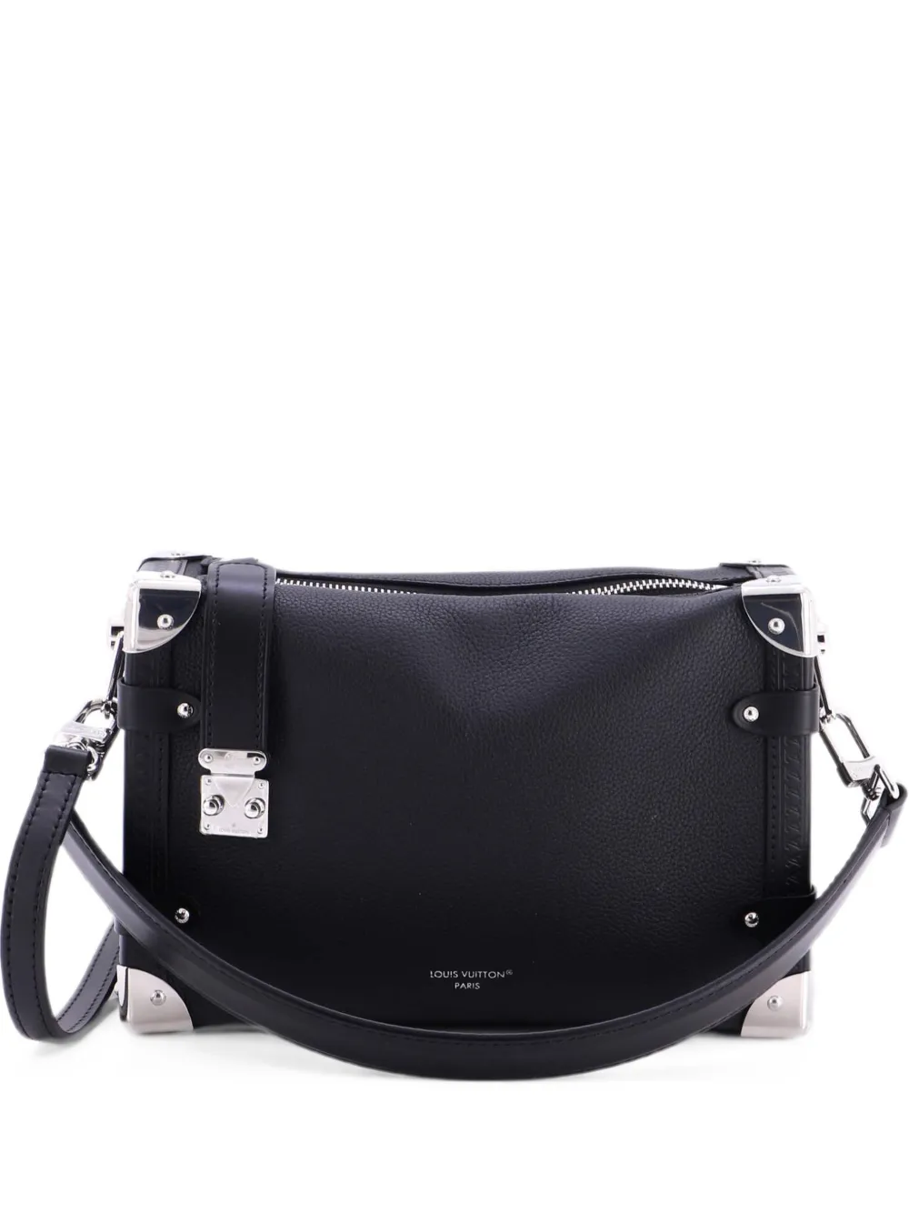 Louis Vuitton Pre-Owned Side Trunk Handbag Taurillon Leather MM shoulder bag - Schwarz