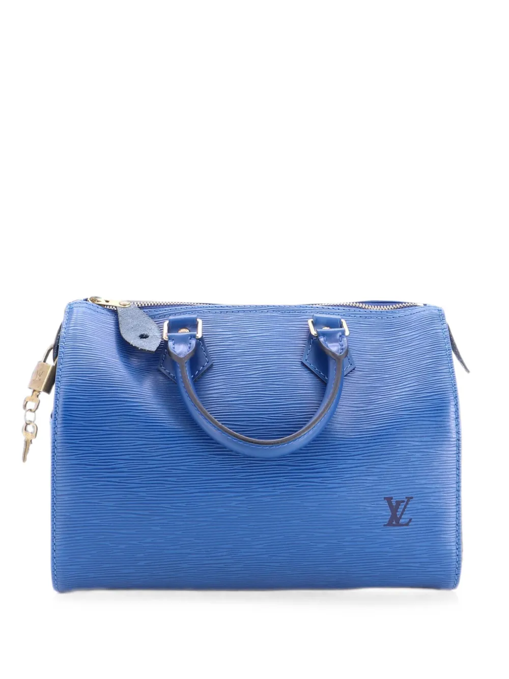 Louis Vuitton Pre-Owned Borsa a mano Speedy 25 in pelle Épi con tracolla - Blu