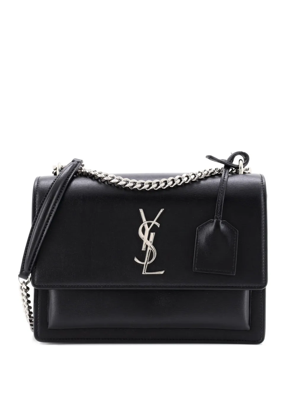 Saint Laurent Pre-Owned Sunset Leather Medium crossbody bag - Nero