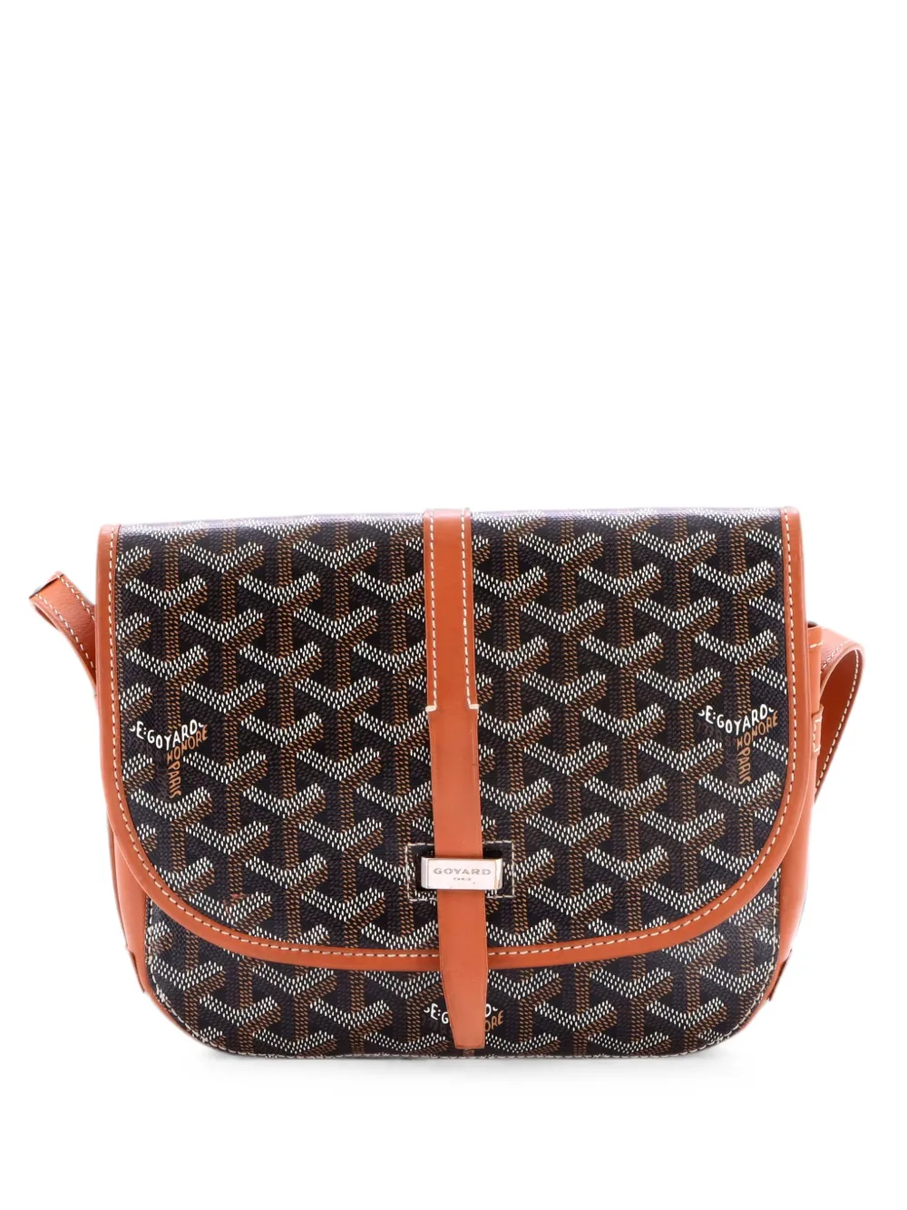 Goyard Pre-Owned Belvedere II Messenger Bag Coated Canvas PM crossbody bag - Braun