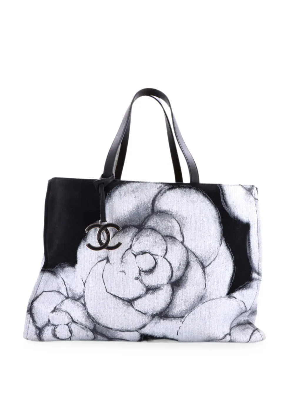 CHANEL Pre-Owned Borsa tote Camellia CC grande - Nero