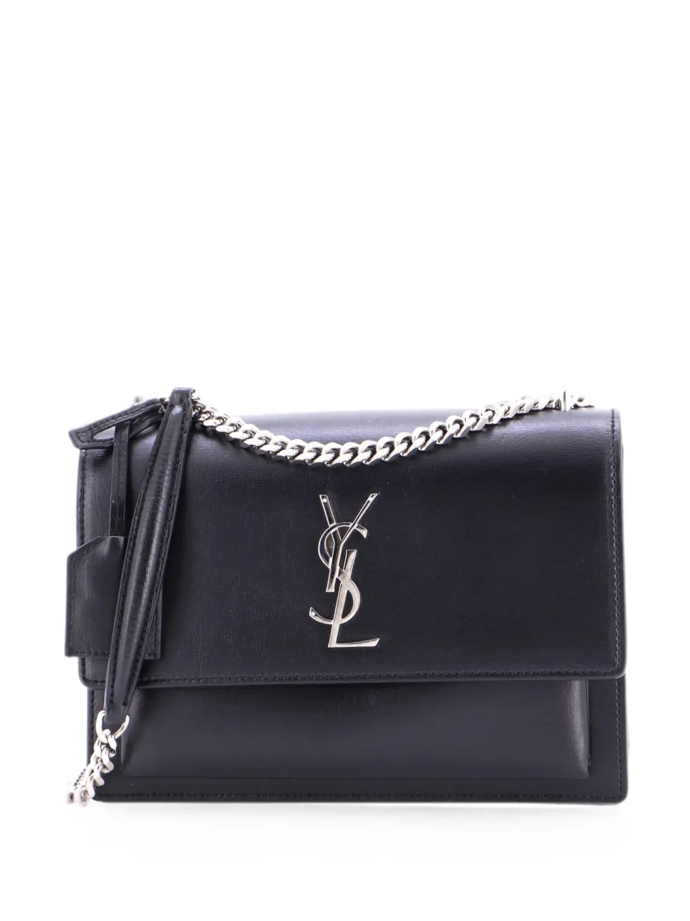 Saint Laurent Pre-Owned Sunset Leather Medium crossbody bag - Nero