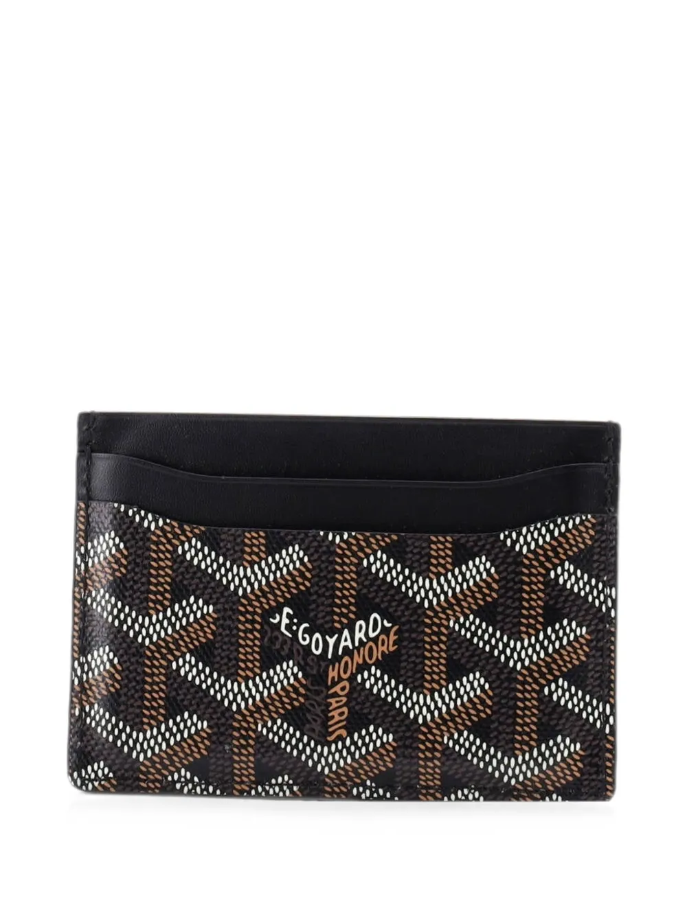 Goyard Pre-Owned Saint Sulpice Coated Canvas card holder - Schwarz