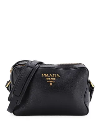 Prada Pre-Owned ダブルジップ カメラバッグ ヴィッテロフェニックス