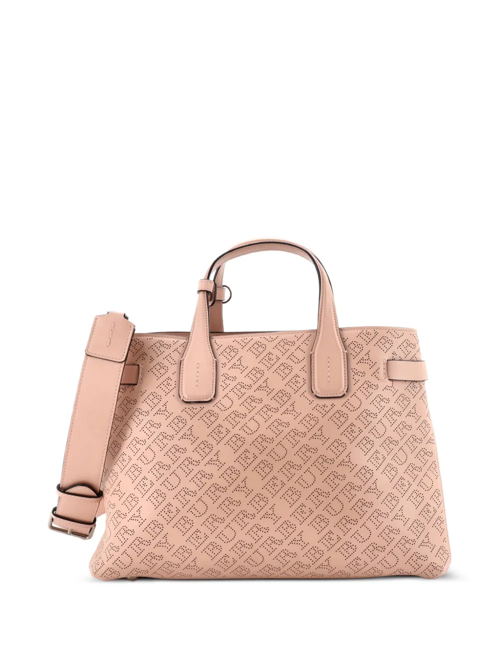 Burberry Pre-Owned Banner NM Perforated Leather Medium tote bag - Rosa