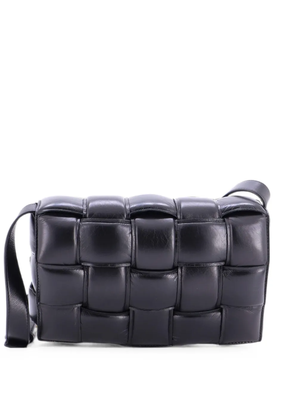 Bottega Veneta Pre-Owned Cassette Maxi Intrecciato Candy Umhängetasche aus Leder - Schwarz