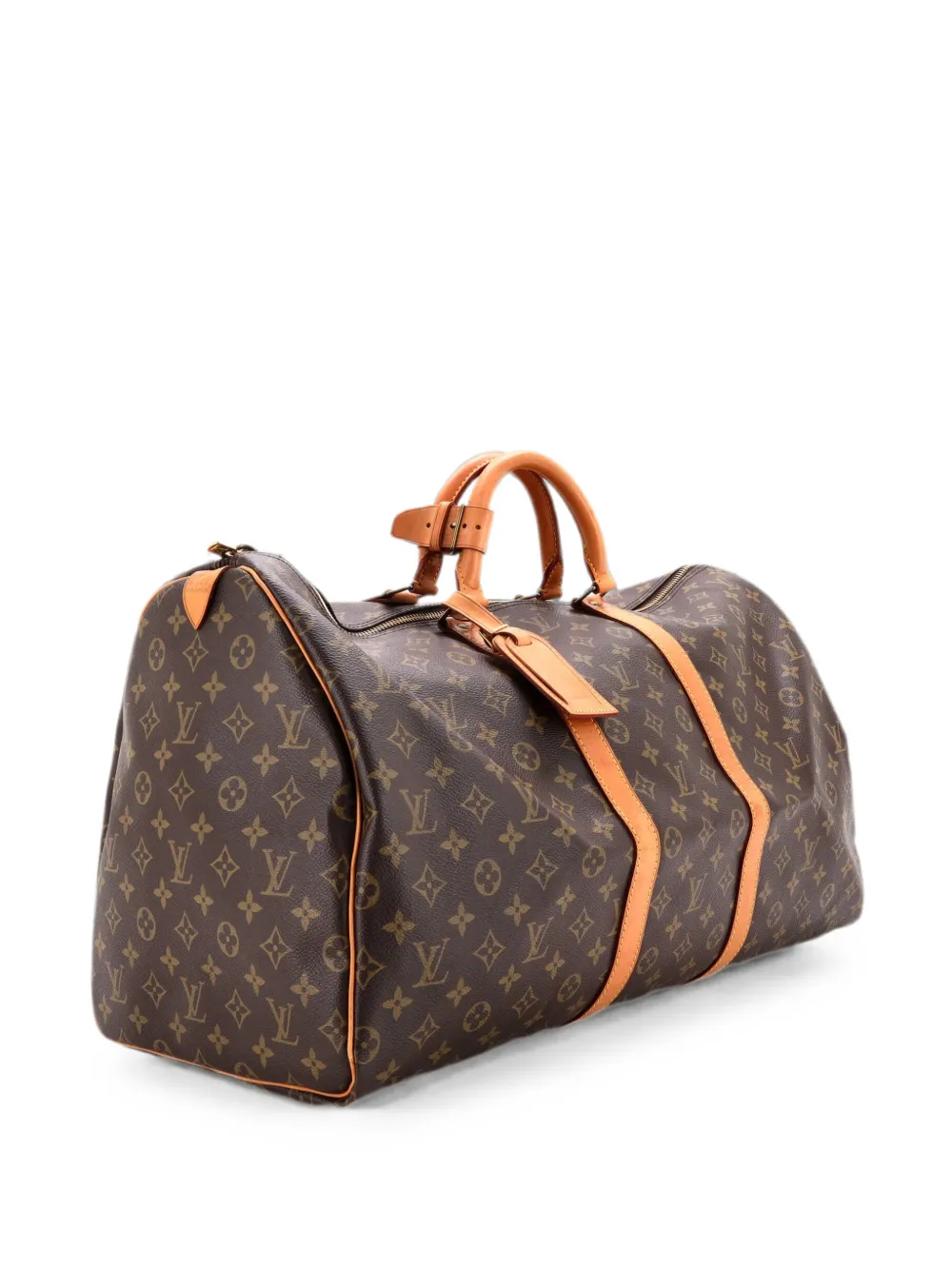Louis Vuitton Pre-Owned Keepall Bag Monogram Canvas 55 travel bag - Marrone
