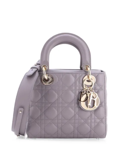 Christian Dior Pre-Owned bolso satchel My ABCDior Lady Dior pequeño de piel con acolchado Cannage característico