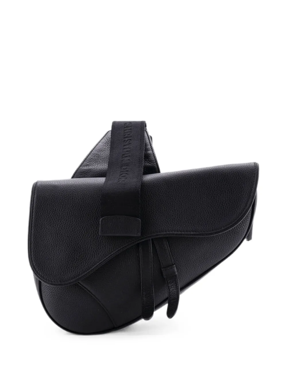 Christian Dior Pre-Owned Saddle Leather Mini crossbody bag - Black