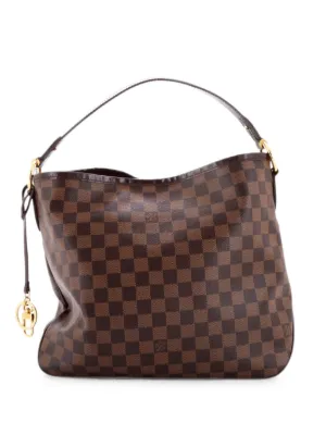 Louis Vuitton Pre-Owned カイサ ダミエ ウィズ レザーホーボーバッグ