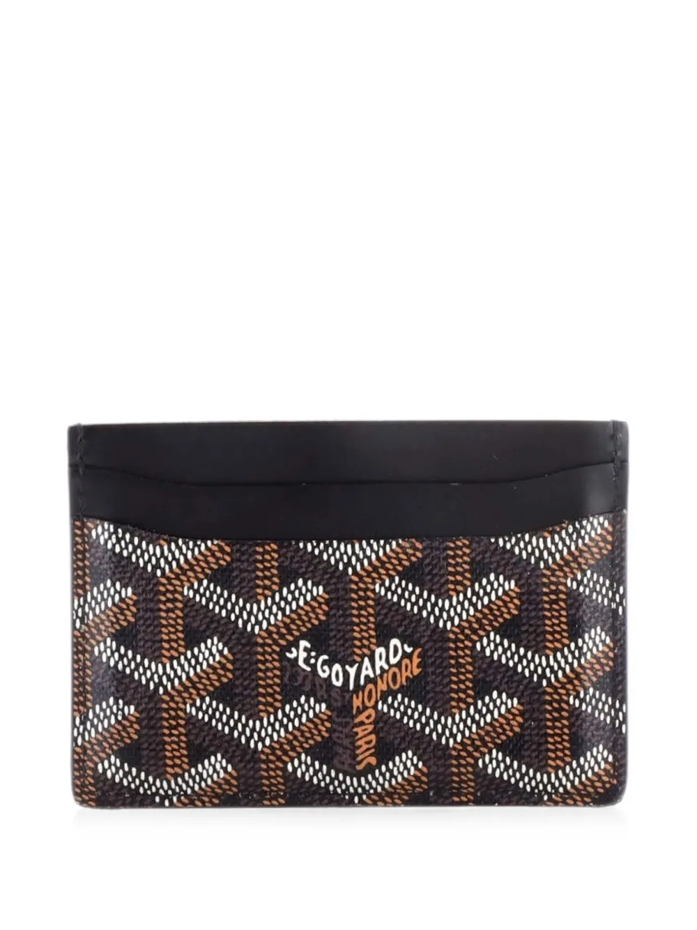 Goyard Pre-Owned Saint Sulpice Coated Canvas card holder - Schwarz