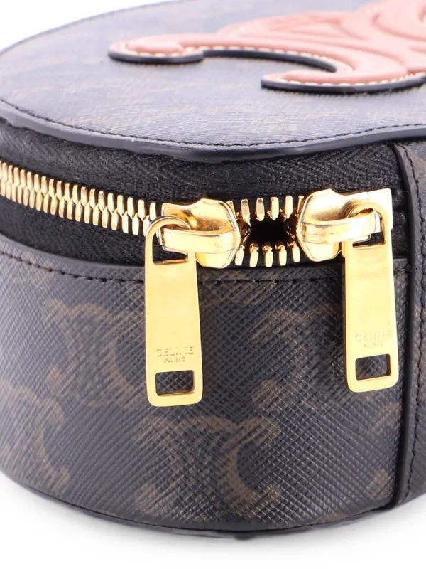 Celine Pre-Owned ハーフムーン ケース トリオンフ コーテッド