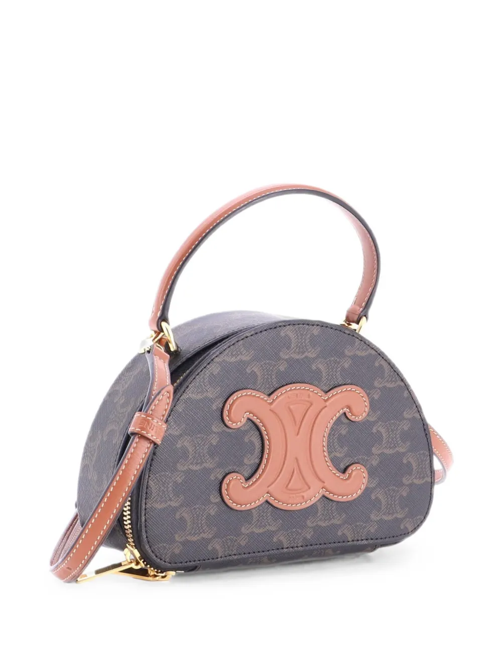 Celine Pre-Owned ハーフムーン ケース トリオンフ コーテッド