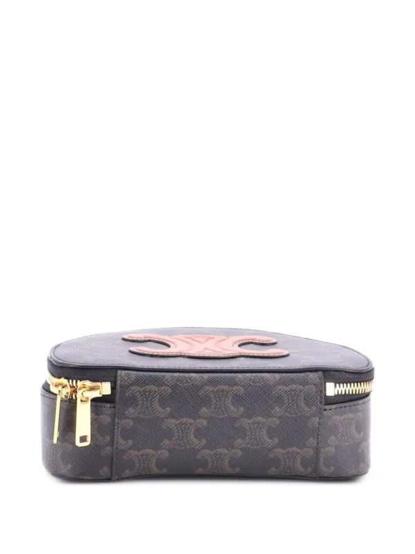 Celine Pre-Owned ハーフムーン ケース トリオンフ コーテッド