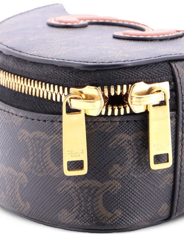 Celine Pre-Owned ハーフムーン ケース トリオンフ コーテッド