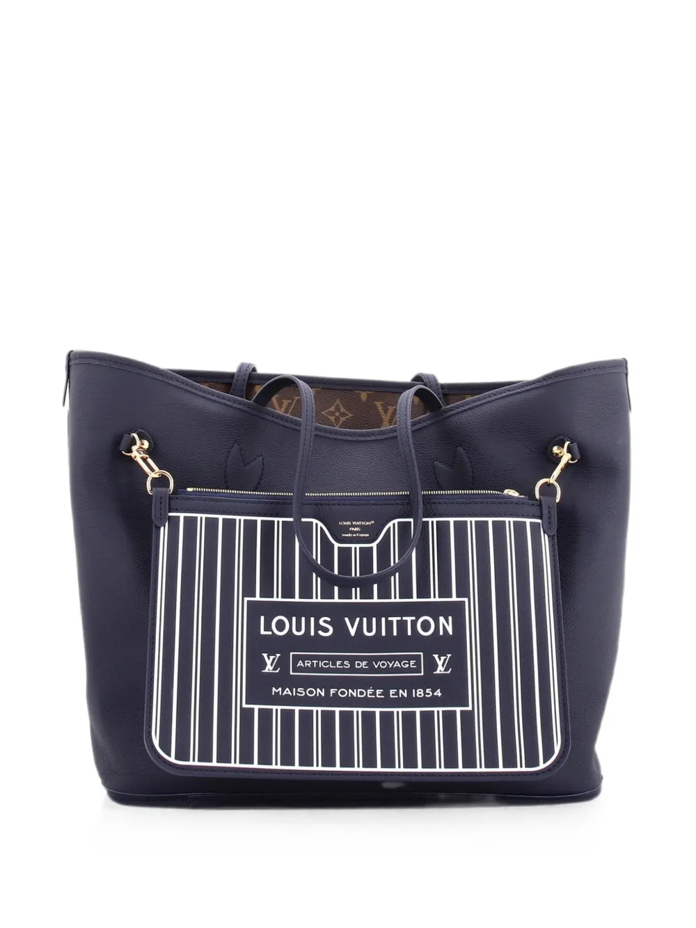 Louis Vuitton Pre-Owned Neverfull Inside Out Monogram Canvas and Leather MM tote bag - Blau