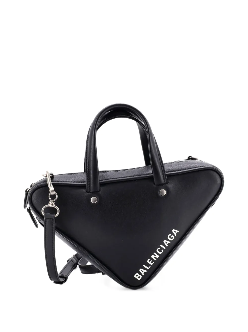 Balenciaga Pre-Owned Triangle Duffle Bag Leather Small satchel - Nero