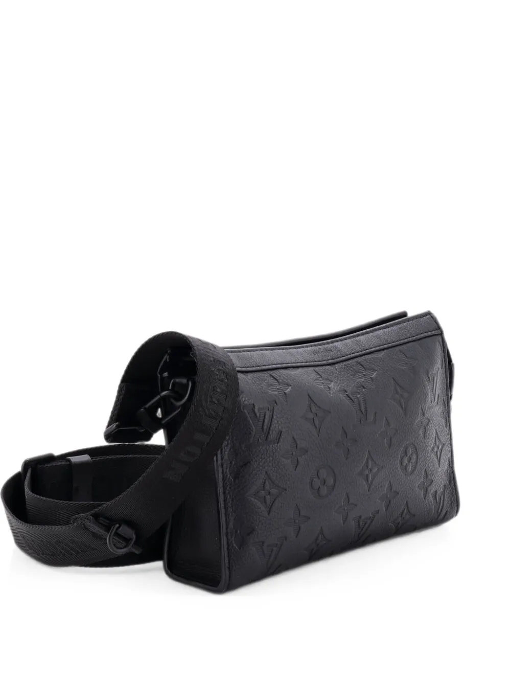 Louis Vuitton Pre-Owned Gaston Wearable Wallet Monogram Shadow Leather crossbody bag - Schwarz