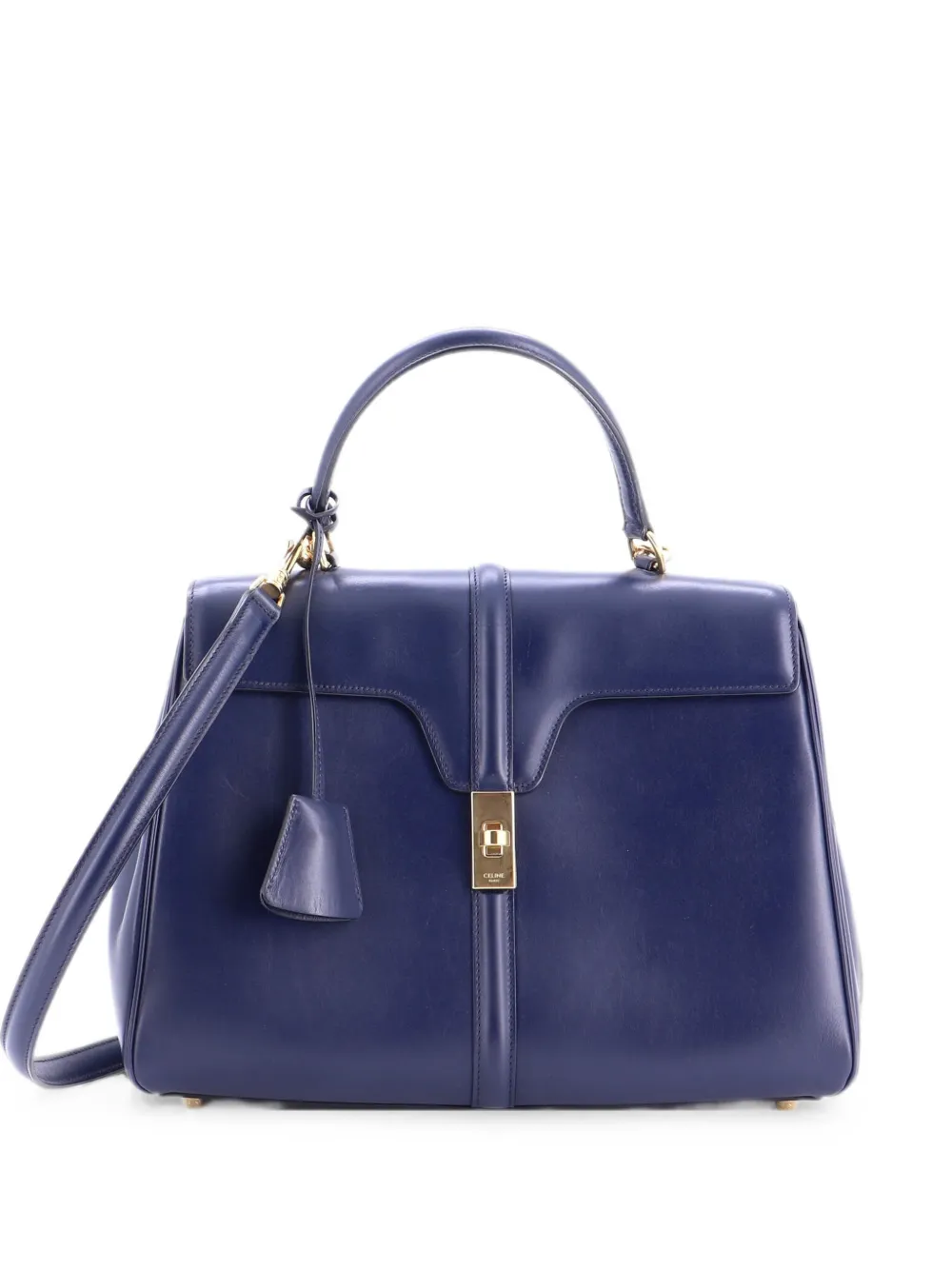 Celine Pre-Owned 16 Top Handle Bag Smooth Calfskin Medium satchel - Blue