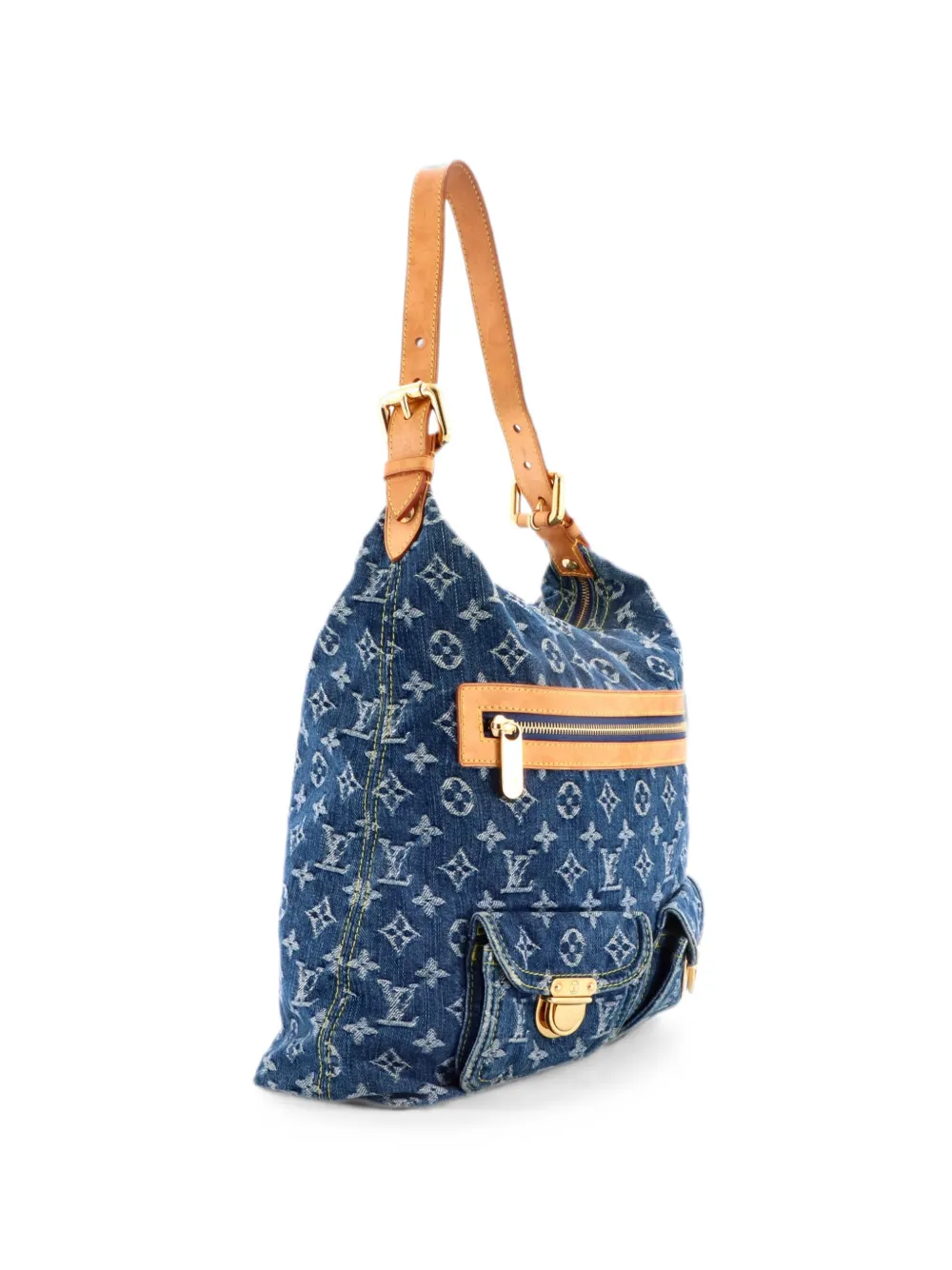 Louis Vuitton Pre-Owned Baggy Handbag Denim GM shoulder bag - Blu
