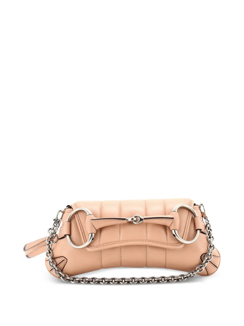 Gucci Pre-Owned Horsebit Chain Vertical Quilted Leather Small shoulder bag - Toni neutri