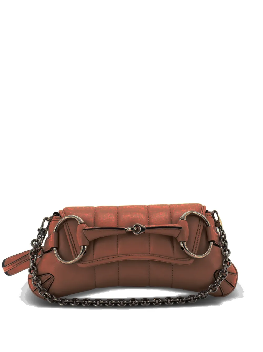 Gucci Pre-Owned Horsebit Chain Vertical Quilted Leather Small shoulder bag - Toni neutri