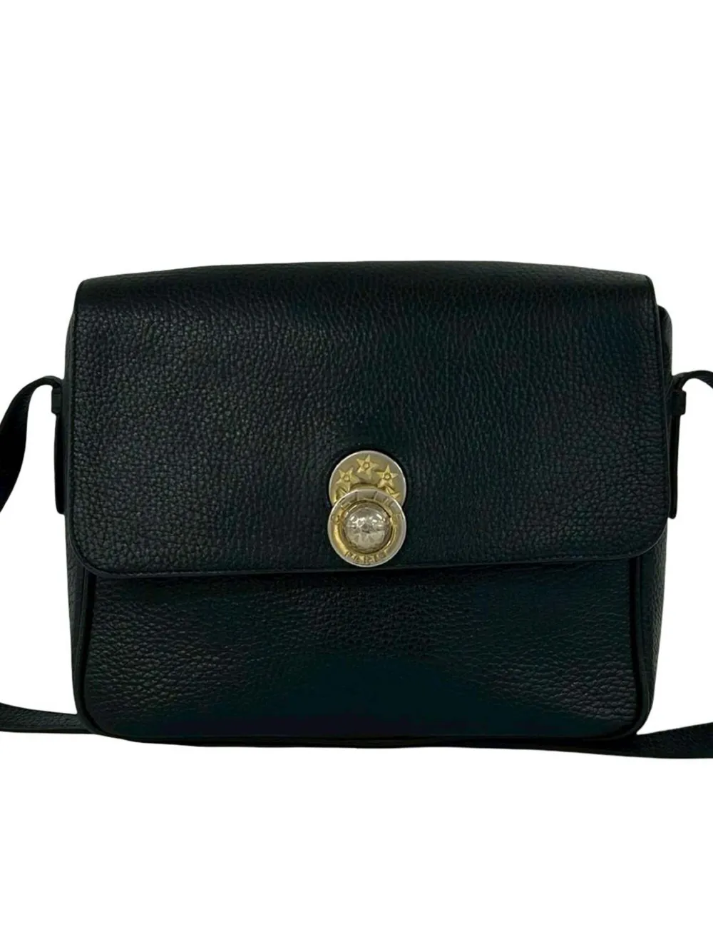 Celine Pre-Owned 20th Century Leather crossbody bag - Black