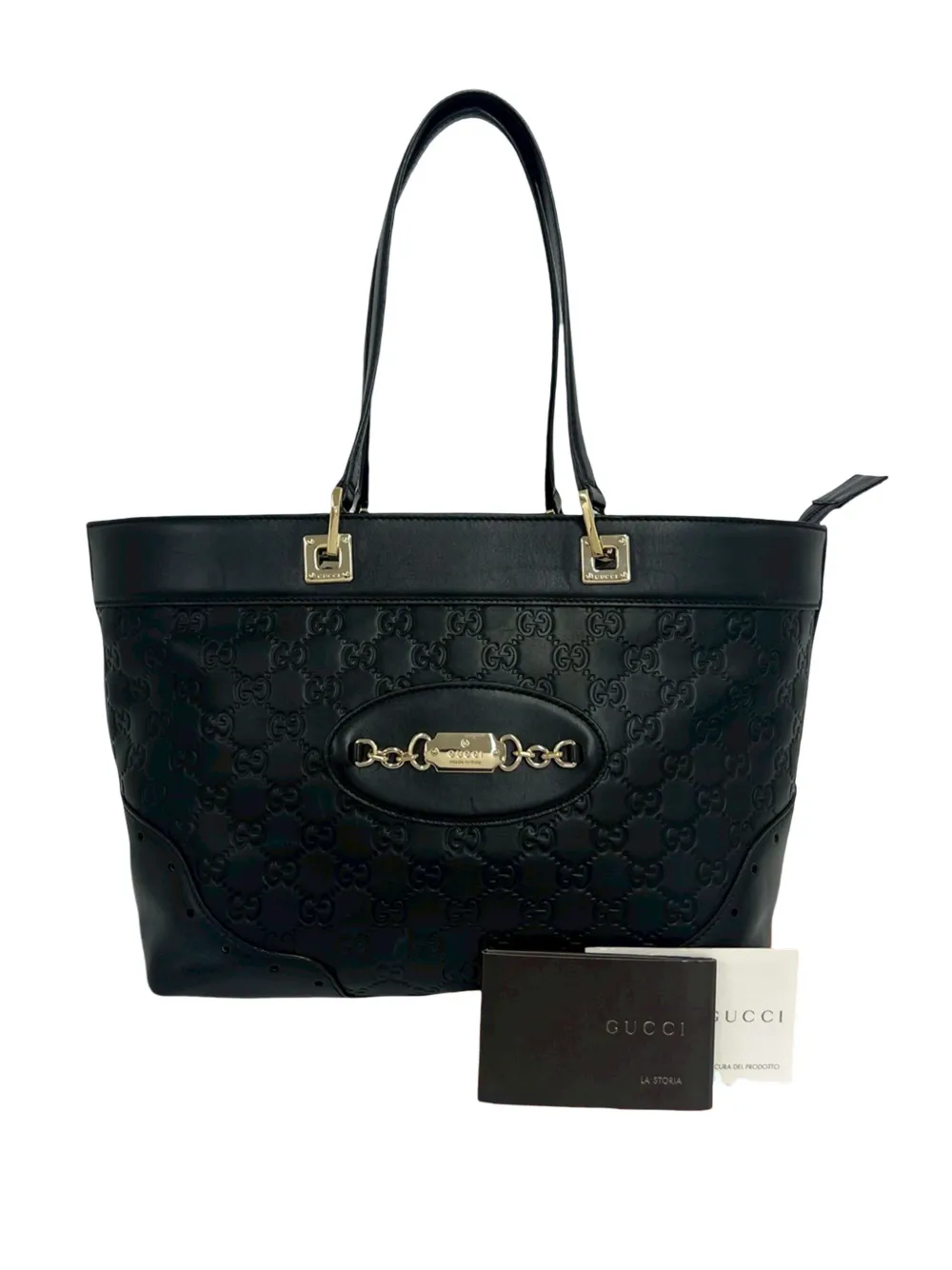  Gucci Pre-owned Bolso Shopper De Piel 2000-2015 - Negro 