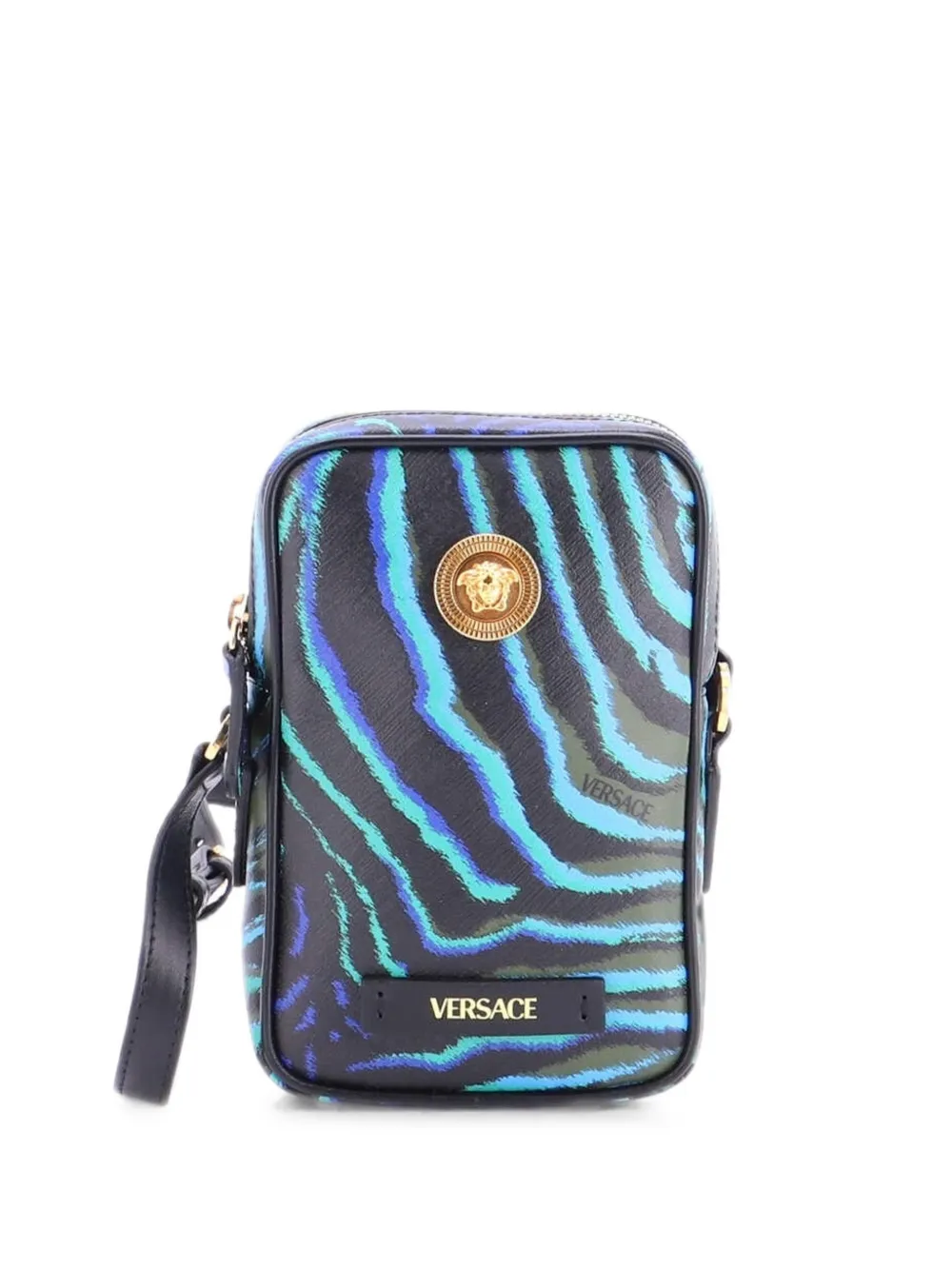 Versace Pre-Owned Medusa Biggie Pouch Printed Leather Micro crossbody bag - Multicolore