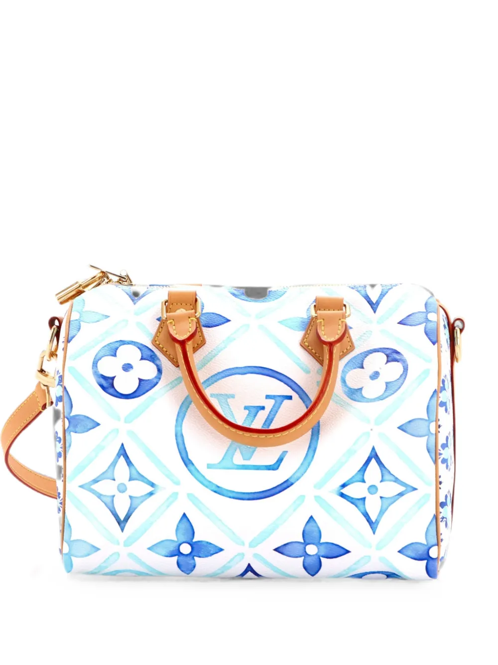 Louis Vuitton Pre-Owned Borsa a spalla Speedy Bandouliere 25 By The Pool in tela con monogramma - Blu